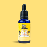 EndoFlo Full Spectrum Cannabis OIl Tincture 500mg - Lemon OG on Yellow Background