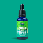 EndoFlo Full Spectrum Cannabis OIl Tincture 500mg - Peppermint on Mint Green Background