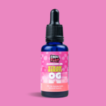 EndoFlo Full Spectrum Cannabis OIl Tincture 500mg - Strawberry OG on Pink Background
