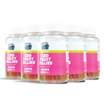 EndoFlo Cali Coast 500MG CBD Gummies - Packs of 5 for UK Wholesale in Mixed Fruit Flavour - Left Side