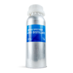 Dushey Broad Spectrum CBD Distillate 80% 1KG cannister / bulk on white background