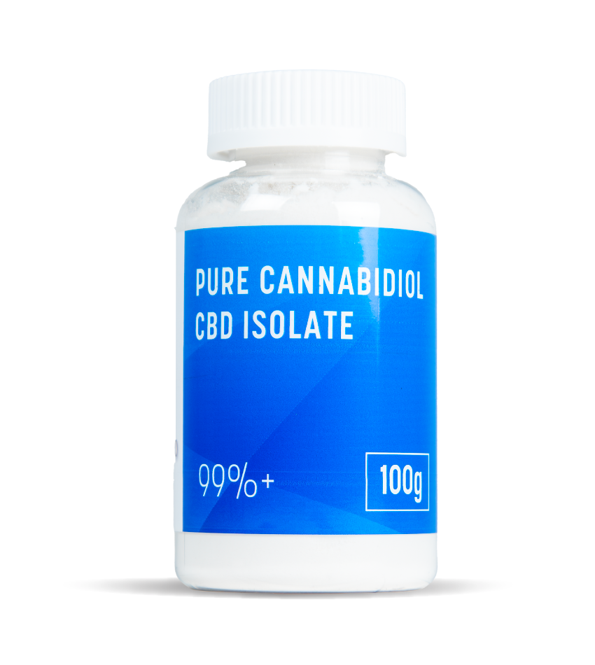 Buy Small Wholesale CBD Isolate 99% 100g UK front