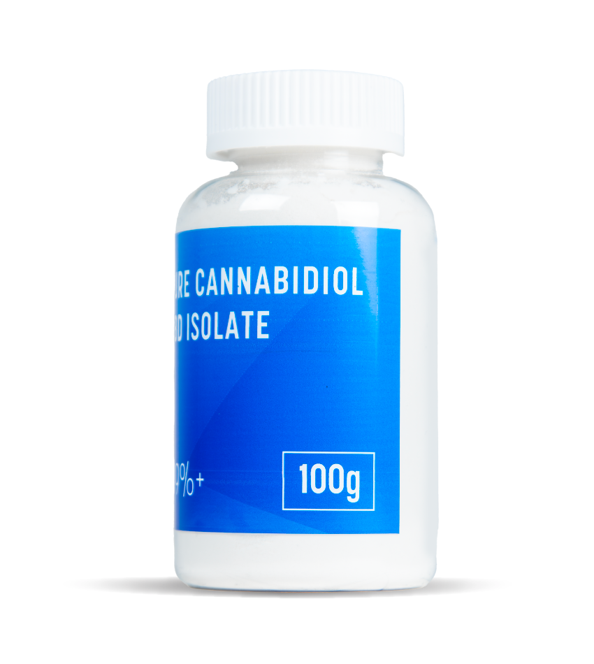 Buy Small Wholesale CBD Isolate 99% 100g UK right side