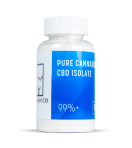 Buy Small Wholesale CBD Isolate 99% 100g UK left side
